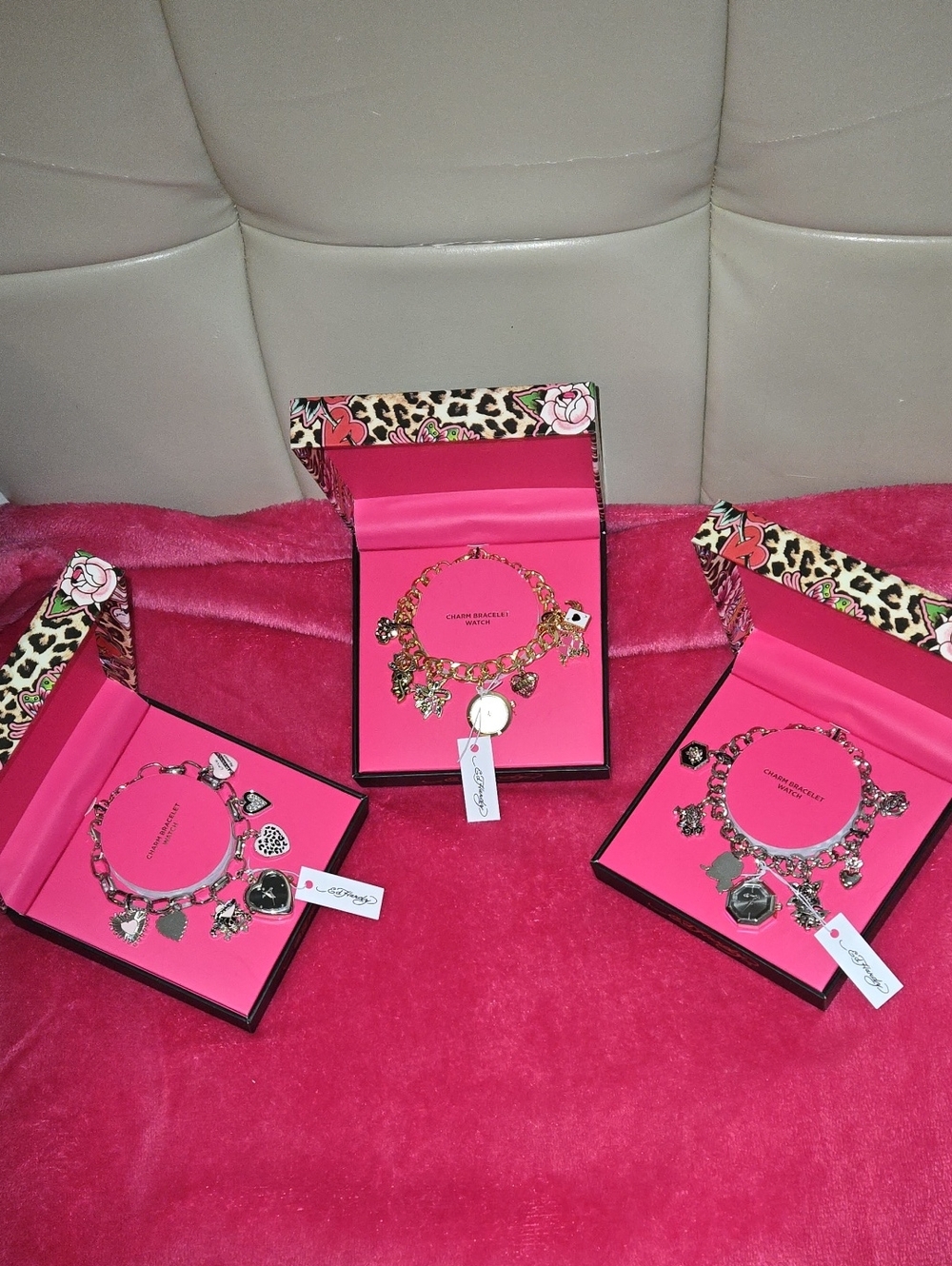 Ed Hardy Charm Bracelet Watch